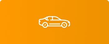 PEG - Anfahrt - Logo - Auto - Orange 